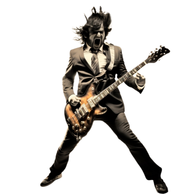 Rockstar Rockstar mit Gitarre